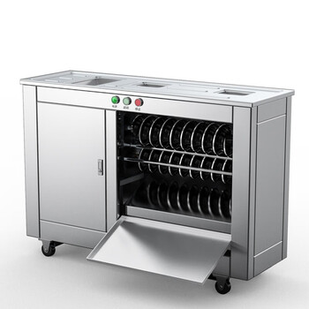 圣托 shentop 商用大型对辊馒头机7头圆馍机不锈钢和面成形一体