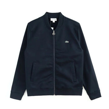 lacoste拉科斯特法国鳄鱼梭织斜纹面料男装时尚运动飞行员夹克 藏青 3