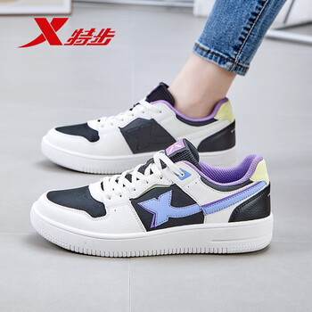 特步(xtep)女鞋板鞋女春季运动鞋小白鞋子女运动休闲鞋学生潮鞋滑板鞋