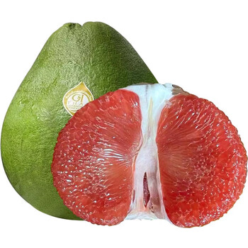泰国红宝石青柚 新鲜水果当季红心柚子红肉青皮柚热带水果 6个装 精选
