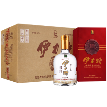 伊力特 十年珍藏 52度 高度白酒整箱装 500ml*6瓶 口感浓香型