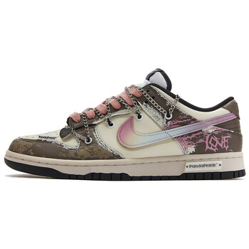nike耐克dunklow七夕主题消逝爱休闲情侣运动鞋低帮板鞋棕粉男款405