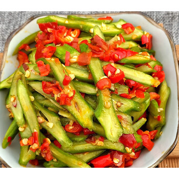 剁椒刀豆剁辣椒腌制酸刀豆湖南下饭泡菜咸菜酱菜下饭菜800g 400克