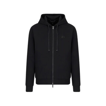 阿玛尼emporioarmani安普里奥阿玛尼男士棉质连帽拉链卫衣开衫运动衫