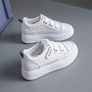 大东dusto断码内增高小白鞋女秋季2023新款百搭厚底板鞋潮轻便软底小