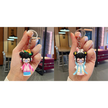 处钥匙扣网红玩具软胶挂件鼻涕泡泡盲盒公仔女孩摆件礼品抖音秋香嫦娥