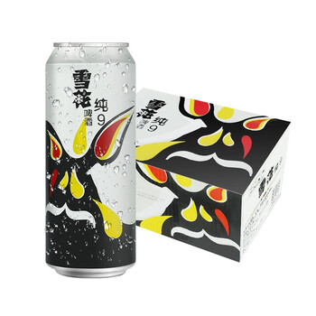 雪花啤酒(snowbeer) 纯9  500ml*12听 整箱装