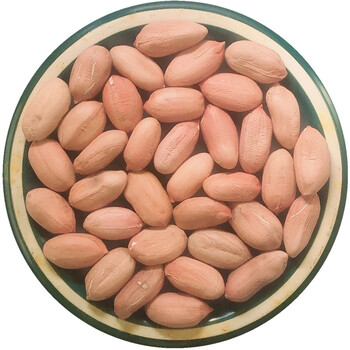 500g袋山东长粒精选生花生米大粒饱满瘪粒干瘦白皮新货均匀新鲜特大粒