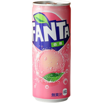 版可口可乐白桃味铝罐装碳酸饮料汽水250ml/瓶 桃子味碳酸饮料250ml*6
