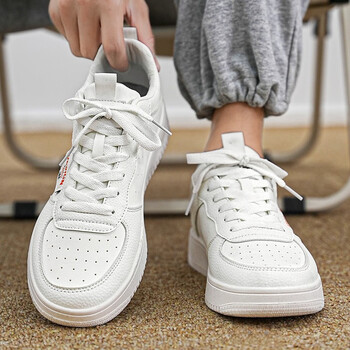 耐克顿鞋子男潮鞋夏季低帮运动板鞋中学生潮流百搭休闲小白鞋厚底白色