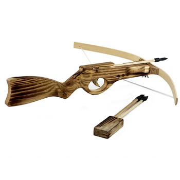 吉斯凡驽弓箭成人用 户外玩具仿古弓箭软胶头诸葛木制弩 步弩实心款z