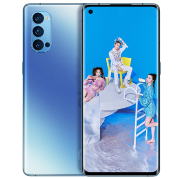 OPPO Reno4 Pro 超级夜景视频 65W超级闪充 7.6mm超轻薄设计 双模5G 12GB+256GB 晶钻蓝 拍照游戏视频手机