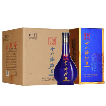 十八酒坊 白酒 醇柔典范8 地缸发酵 老白干香型 39度 480ml*4瓶 整箱装（新老包装随机发货）