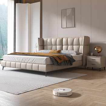 丝涟舒达床架意式baxter原版b&b真皮床软包设计师大气主卧婚床网