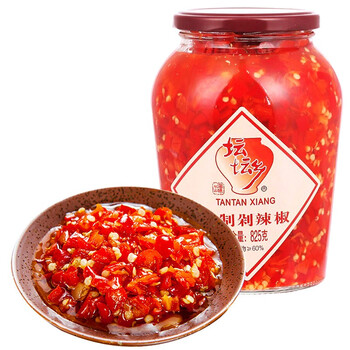 坛坛乡 湖南特产  精制剁辣椒酱 825g 下饭鱼头拌饭拌面调味酱