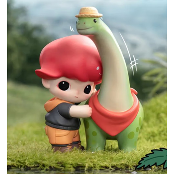 泡泡玛特(pop mart)dimoo侏罗纪世界系列盲盒确认款抱抱恐龙幼 腕龙