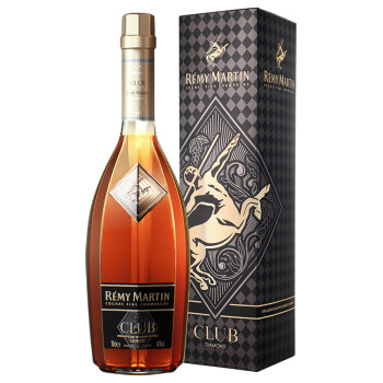 人头马（Remy Martin）洋酒 CLUB优质香槟区干邑白兰地 500ml 菱烁限量版