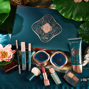 花西子国潮ddr花舞清荷彩妆套盒 花韵东方 西子彩妆套装 礼盒十件套