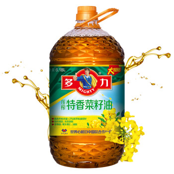 多力压榨特香菜籽油6.18L