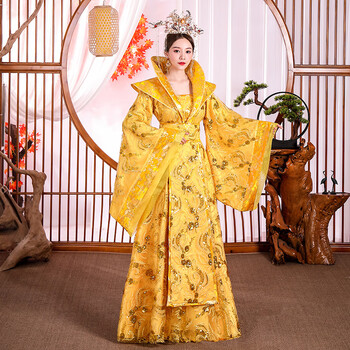 雅格罗伊古代服装女皇后清朝格格服汉服女装武则天服装清汉女服古装女