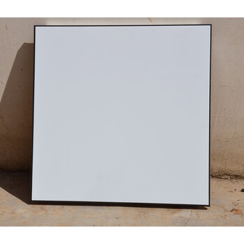 哩嗹啰嗹厨房卫生间集成吊顶铝扣板油污铝哑光白 300*300纯白黑边0.