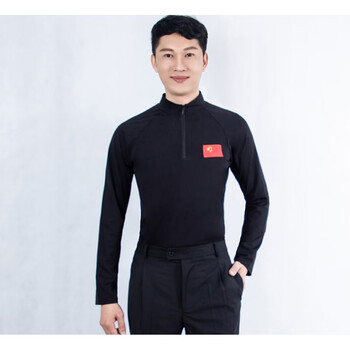 丹宝罗摩登舞男款上衣男中厚料加绒料拉丁舞服国标舞服交谊舞服摩登舞