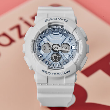 时尚运动校园女生手表运动白金防水海洋之心学生电子女表 ba-130-7a2