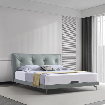 诚良集现代极简·雅致系列·CLJ-KJ-315-APG·床+床垫组合 1.8米床+床垫