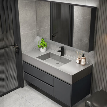 浴室柜洗脸手盆柜组合浴室柜 陶瓷一体盆洗漱台卫生间卫浴洗手台洗手