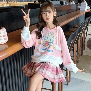 猎鹞女童卫衣裙子两件套装春秋装9中大童小女孩衣服10儿童jk格子裙12