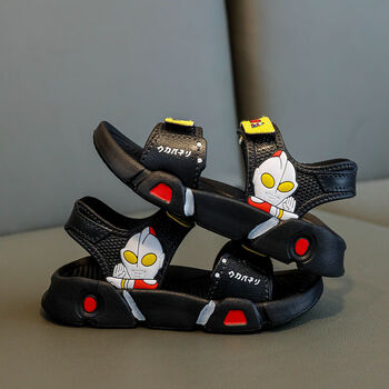 现货速发奥特曼儿童凉鞋男夏季男童eva软底中大童2022男孩宝宝沙滩鞋