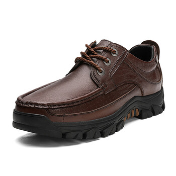 卡柏奇男士加肥加大码皮鞋48码中老年休闲鞋特大号男式中年人大头皮鞋