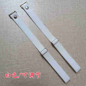 伊卡蔓高跟鞋松紧束鞋带防止掉跟神器固定绑带皮鞋子不跟脚可拆卸免安装 可调节【白色】一对