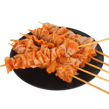 益客奥尔良鸡皮串脆皮串半成品烧烤油炸960g/20串油炸鸡皮鸡腿皮生鲜