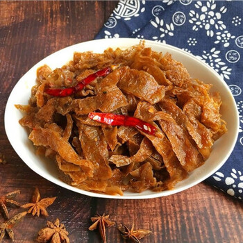 湖南特产张家界刘氏劲道香辣魔芋干160克开袋即食麻辣素菜熟食魔芋