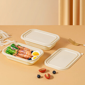赛卓一次性沙拉盒玉米淀粉环保可降解餐盒轻食打包盒健身便当可微波 h