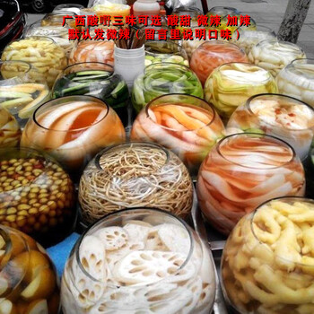 广西酸萝卜 广西酸嘢柳州冰糖酸甜萝卜500g罐装新鲜蔬果腌制即食辣