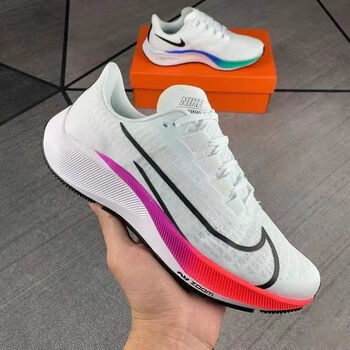 linikerb飞织登月37代男女跑步鞋超级飞马 zoom 白彩虹休闲运动鞋仿