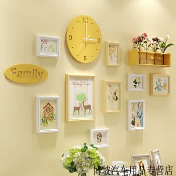 墙上体面装饰挂件照片墙装饰相框墙相片框相框创意个性挂墙组合相片墙