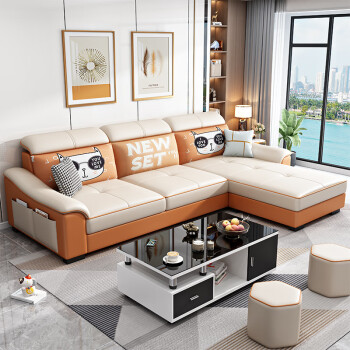 半个柠檬广东佛山家具沙发品牌现代简约布艺沙发客厅家用出租房户型