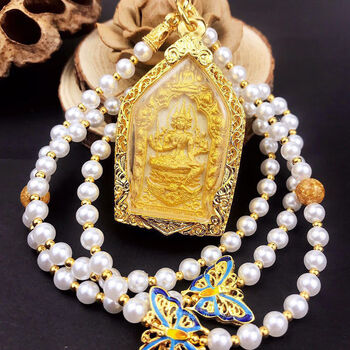 静黛泰国佛牌原庙四面神正牌四面佛图片色