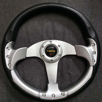 桃木方向盘 pu 竞技通用 方向盘 碳纤 方向盘 赛车竞技 底座改装 14寸