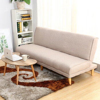 华恺之星 沙发床 简易折叠两用沙发 多功能双人沙发椅 HKS18米色1.8m