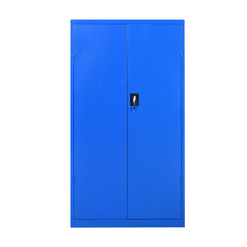 盛悦欣美 一抽带挂板蓝色重型五金工具柜铁皮柜车间双开门置物柜多功能零件柜储物柜