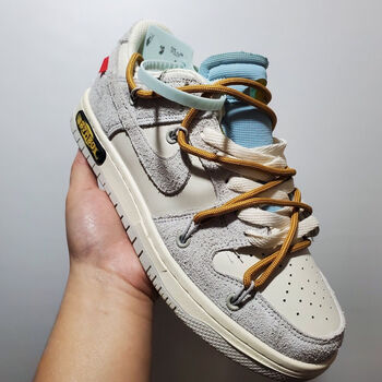 sbdunklow联名ow绑带aj黑曜石情侣女男休闲鞋2021新款低帮板鞋纯原ow