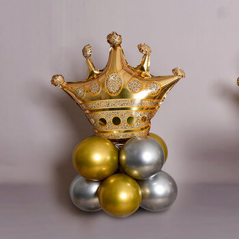 可狄金属气球皇冠立柱路引酒吧ktv门口气球成人生日派对布置会场活动