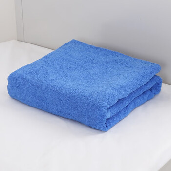 消防训练火焰蓝毛巾被 军训宿舍夏季毛巾被 深蓝浅蓝毛毯单人空
