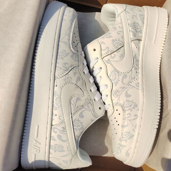 linikerbaf1 空军一号 新款温变青花瓷热感应小白鞋 情侣低帮男女百搭