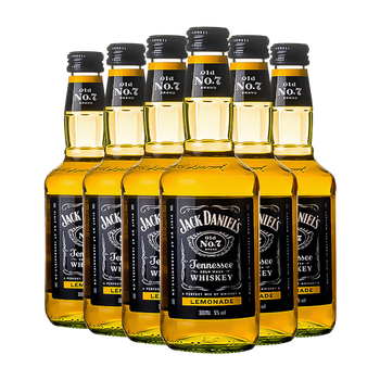 美国田纳西州威士忌预调酒鸡尾酒原瓶进口洋酒杰克丹尼柠檬味330ml6瓶