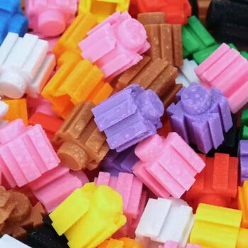 乔克思儿童积木拼装玩具36岁百变钻石小颗粒男女孩幼儿园50粒百变积木